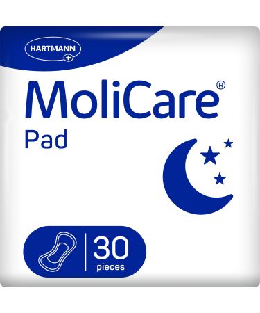 MoliCare Pad Night: Anatomically shaped incontinence pads for protection in case of mild bladder weakness 6x30 pieces Night 180 pieces