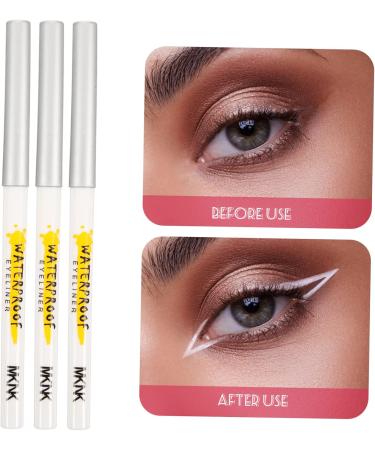 DOITOOL 15 Pcs White Lying Silkworm Pen Eyeliner Pencil Crayons Makeup Pen Eye Makeup Tools Make up Set Girl - Buy Online on GoSupps.com