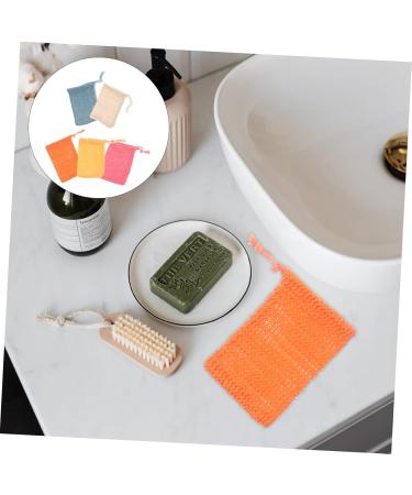VINTORKY 5pcs Soap Storage Bag Foaming Soap Bag Mesh Soap Saver Exfoliating Soap Bag Shower Soap Cotton Linen - Buy Online on GoSupps.com