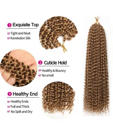 Buy 7 Packs of 18-Inch Passion Twist Hair - Water Wave Bohemian Crochet Extensions - Authentic YDDM Hair - Buy Online on GoSupps.com