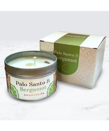 Chandelita Fragrance Candle | Palo Santo & Bergamot - Natural Aromatherapy Candle with Essential Oils & Soy Wax for Meditation & Chakra Healing - Buy Online on GoSupps.com