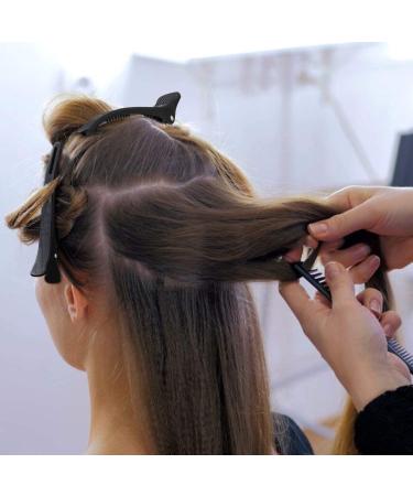 Ilvisest Non-Slip Duckbill Hair Clips 6 Pack - Professional Salon Clips for Thick and Thin Hair Styling Sectioning - Black - Buy Online on GoSupps.com