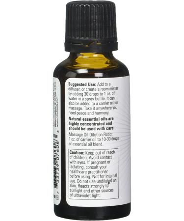Now Foods Peace & Harmony Essential Oils 1 fl oz - Aromatherapy for Relaxation - Buy Online on GoSupps.com