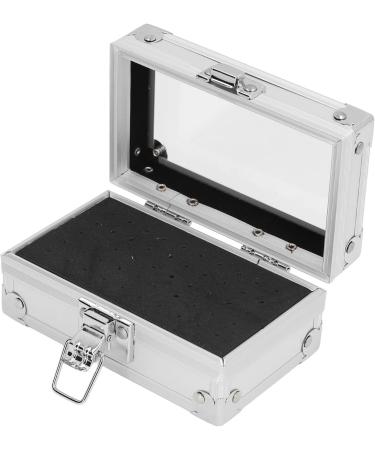 Nail Drill Bits Holder Durable Nail Drill Bits Container Multi Hole Dustproof for Technician for Salon (Silver) - Buy Online on GoSupps.com