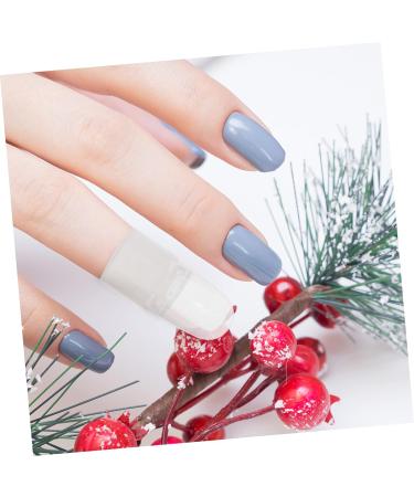 Beavorty 20pcs Nail Case Para U as Spar Varnish Hat Protector Nail Polish Cap Holder Polish Remover Wrap Peel Polish Barrier Manicure Art Varnish Protector Nail Polish Varnish Tip 4x2cm As Shown - Buy Online on GoSupps.com