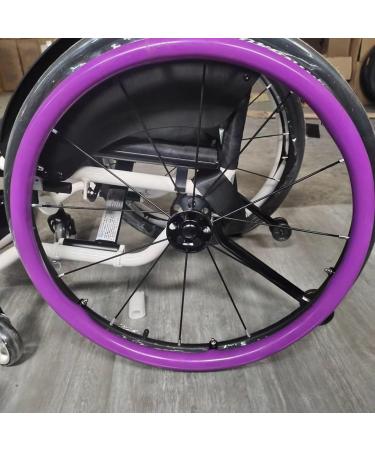 Wheelchair Handrim Covers 24Inch Silicone Wheelchair Push Rim Covers Non-Slip Wear-Resistant Wheelchair Push Rim Covers (Color : 001 Size : 24in) 24in 001