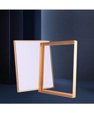 Emuledo Metal Frame Floater for 20X16 Canvas - Light Gold | DIY Home Decor & Wall Art Painting Frame Kit - Buy Online on GoSupps.com
