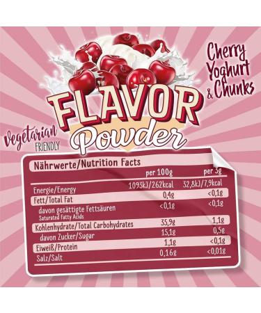 All Stars Cherry Yoghurt Flavor Powder & Chunks | 240g Can | Enhance Food & Drinks - International Shipping Available - Buy Online on GoSupps.com