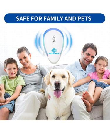 Avantaway Ultrasonic Pest Repeller 6 Pack - Indoor Pest Control for Mosquito, Mouse, Cockroach, Bug - Electronic Plug-in Insect Repellent for Home, Garage, Warehouse, Office, Hotel (Light Blue) - Buy Online on GoSupps.com
