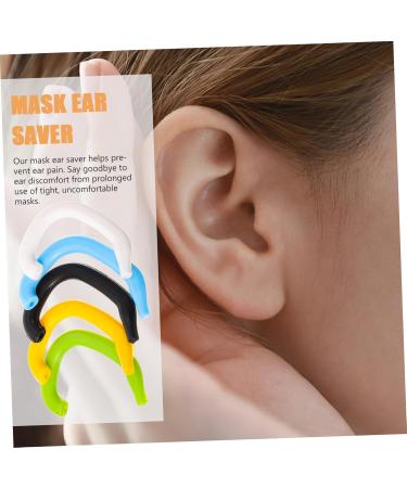 Buy Solustre 5 Pack Silicone Ear Cuff Earrings - Anti-Ear Handle Hooks for Masks - Comfortable Earplug Accessories - Buy Online on GoSupps.com