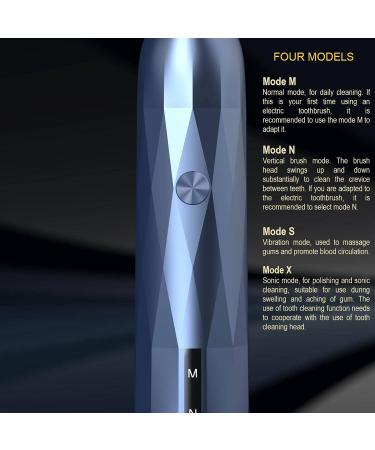 Up and Down Swing Vertical Sonic Toothbrush - Electric Toothbrush in Champagne | International Shipping Available - Buy Online on GoSupps.com