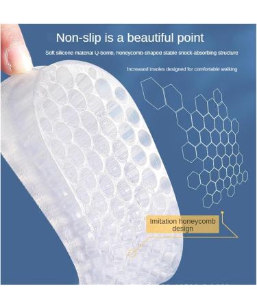 Buy 3.5cm Silicone Height Increase Insoles | Invisible Elevator Shoe Pads for Men & Women | Comfortable Heel Lifting Inserts - Blue - Buy Online on GoSupps.com