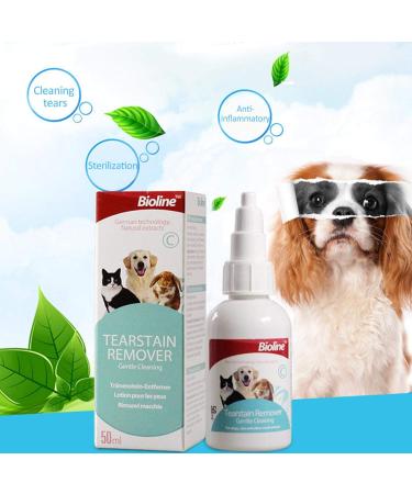 Tear Stain Remover Eye Drops for Dogs and Cats Pet Eye Care Protection Eliminate Eye Dirt Anti-inflammatory Bactericidal Antipruritic Mild Formula - Buy Online on GoSupps.com