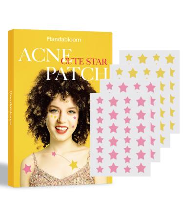 Mandabloom Acne Patches Pimple Patches, Pink & Yellow Star Shaped Acne Absorbing Cover Patch, Hydrocolloid Acne Patches For Face Zit Patch Acne Dots, Add Tea Tree Oil, 112 Patches, 14mm & 12mm - Buy Online on GoSupps.com