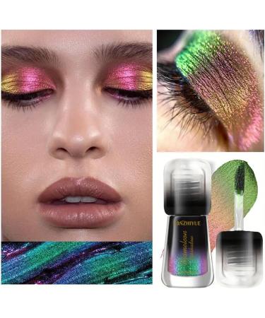 Glitter Chameleon Eyeshadow Metal Colors Shift Liquid Shimmer Eyeshadow - Multifunctional Eye Makeup Supplies Christmas Halloween Cosmetics for Carnival Parties 02# - Buy Online on GoSupps.com