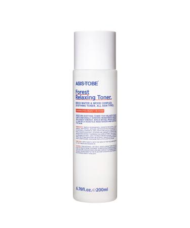 ASIS-TOBE Alcohol-Free Oil-Free Moisturizer Forest Relaxing Facial Toner with Birch Sap and Centella Water for Sensitive Skin Korean Skin Care 6.76 Fl Oz