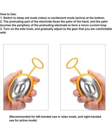 Mini Hand Held MicroCurrent Sleep Aid Device | Fast Insomnia Relief & Stress Reduction | USB Charging - Yellow - Buy Online on GoSupps.com
