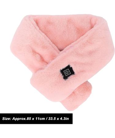 Wooxgehm Heated Scarf | Removable USB Heating Adjustable Neck Scarf - 3 Temperature Plush Scarf for Blood Circulation - Pink - Buy Online on GoSupps.com