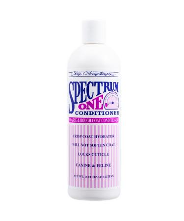 Chris Christensen Spectrum One Conditioner Coarse and Rough Coats - Professional dog care conditioner for rough and rough fur - deep care and generous storage size 473ml
