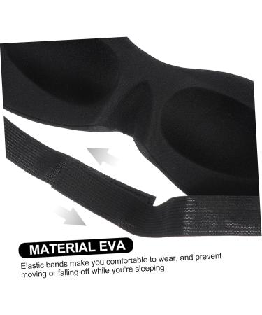6 Pcs 3D Stereo Goggles Men's Night Eye Sleeping Masks - Black Cotton Blindfold Set for Work and Travel - Pack of 6 - Buy Online on GoSupps.com