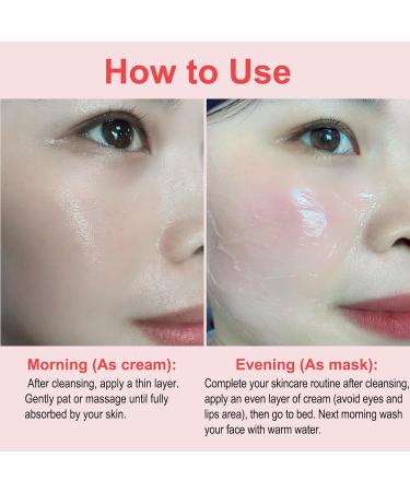 Collagen jelly cream improves dull skin reduces fine lines and wrinkles collagen face mask hydrates and moisturizing enhances elasticity lifts and firms the skin suitable for all skin types (2 - Buy Online on GoSupps.com