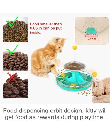 Interactive Chew it Cat Toy for Indoor Cats | Teaser Supplies | Birthday Gift | Tracks Toy | Turquoise - Buy Online on GoSupps.com