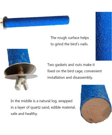 Hamiledyi Parrot Cage Perches Stand - Paw Grinding Stick & Beak Toy for Conures, Cockatiels, Lovebirds - Colorful Cage Accessories - Sand Perch for Budgies - Buy Online on GoSupps.com