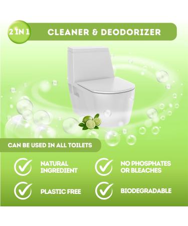 Biodegradable Toilet Bowl Cleaner Strips - 120 Non-Toxic Sheets Septic Safe Pre-measured & Space-Saving - Buy Online on GoSupps.com