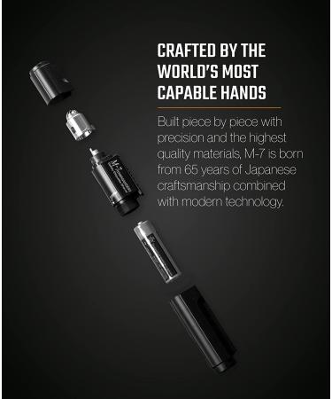 Kawasaki Seiki M-7 Nose Hair Trimmer: Multifunctional Trimmer for Men with Sterilized Coating, Water Resistant Design, and Travel Pouch - Buy Online on GoSupps.com