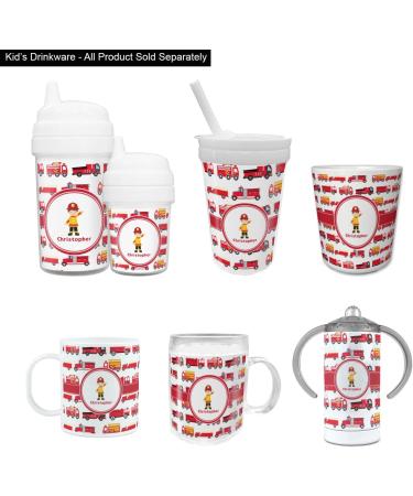 Personalized Firetruck Baby Sippy Cup | Custom Kids' Drinkware - Buy Online on GoSupps.com