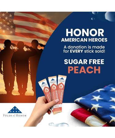 Electrolytes Powder - 3X Electrolytes, Zero Sugar with Vitamin C, B3, B6, Electrolytes Powder Packets for Hydration, Recovery & Immunity, Vegan & Gluten Free | Peach - 12 Packets - Buy Online on GoSupps.com