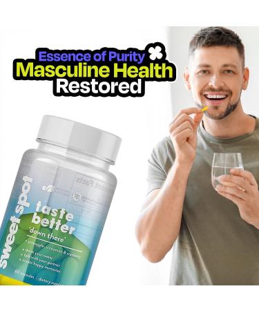 Pineapple Probiotics for Men 625mg Sweet Spot Formula with Pineapple Extract Cranberry & Cinnamon Supports pH Balance & Freshens Taste 60 Capsules Made in The USA - Buy Online on GoSupps.com