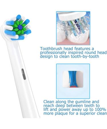 16 Pcs Replacement Toothbrush Heads for Braun Oral-B 7000/Pro 1000/9600/5000/3000/8000/Genius and Smart Electric Toothbrush - Buy Online on GoSupps.com