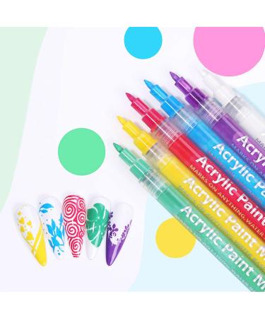 10 Colours Nail Art Pens Set Nail Art Painting Pen Nail Art Graffiti Pen Quick-drying Waterproof Nail Point Graffiti Dotting Pen for Nail DIY Dot Line Flower Pattern - Buy Online on GoSupps.com