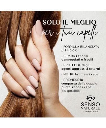 Senso Naturale Nourishing Repairing Solid Shampoo and Conditioner for Dry or Damaged Hair with Elegantier Pink Clay Ylang Ylang 100% Organic Natural and Vegan pH 4.5-5.5 (2 in 1) - Buy Online on GoSupps.com