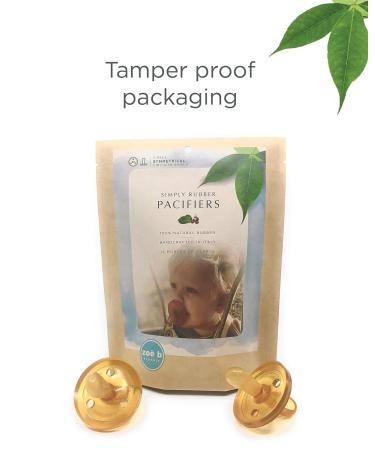 Large Symmetrical Natural Rubber Pacifiers (12+ mos) - Soft & BPA-Free - Handcrafted in Italy - 2-Pack - Buy Online on GoSupps.com