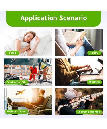 100 Pcs Soft Foam Ear Plugs - Noise Cancelling Disposable for Sleeping Travel Shooting & More | Shuaiguoqi Green Earplugs - Buy Online on GoSupps.com