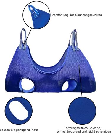 Lollanda Effective Control Dog Hammock & Cat Care Slope Set - 11 Pet Tools Included (Blue) | International Shipping - Buy Online on GoSupps.com