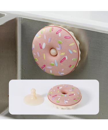 2/3/4PcsDish Sponge with Suction Cup Quick Drainage Cleaning Sponge Donut Sponge with Suction Cup Non-Scratch Quick Drainage Sponge C - Buy Online on GoSupps.com