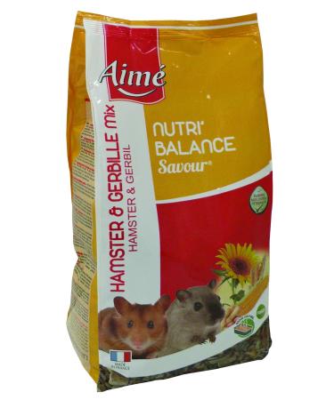AIME Food for Hamster and Gerbil, NUTRI'BALANCE SAVOUR MIX, Varied mixed meal with vitamins and fibers, 900g