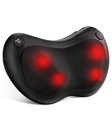 Shiatsu massager massage pillow with heat function for neck back shoulder electrical massage with 3D massage heads 2 speeds including extension belt gifts for men & women - Buy Online on GoSupps.com