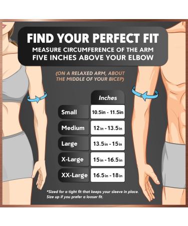 Dr. Frederick's Original Copper Compression Elbow Sleeve - Elbow Support for Men & Women - Tendonitis Pain Relief - Golf & Tennis Elbow Brace - Small Size - International Shipping - Buy Online on GoSupps.com