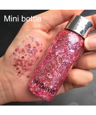Buy Body Glitter Gel - Long Lasting Pink Liquid Glitter for Festivals & DIY Arts & Crafts - Buy Online on GoSupps.com