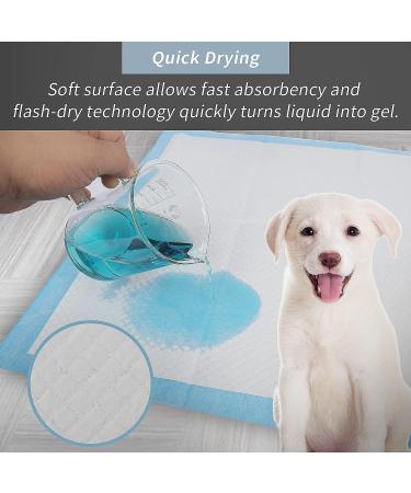 150 Count Pet Training and Puppy Pads Regular Super Absorbent Pee for Dogs Leak-Proof Potty Puppies Cats Rabbits Disposable Housetraining - 13x17.7 inch & 17.7x23.6 inch Blue - Buy Online on GoSupps.com