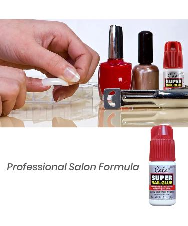 Cala Super Nail Glue Professional Salon Quality | Quick and Strong Nail Liquid Adhesive 1 Bottle - Buy Online on GoSupps.com