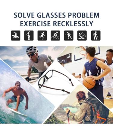 YSIUENG Silicone Eyeglass Holder - 15 Pairs Anti-Slip Round Comfort Grips for Optimal Eyewear Support - Black - Buy Online on GoSupps.com