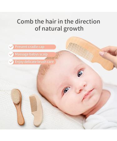 Baby Hair Brush and Comb Set - Gentle Grooming for Delicate Hair | S6 - Buy Online on GoSupps.com