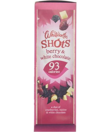 Whitworths Berry & White Chocolate Shots 4x25g - Buy Online on GoSupps.com