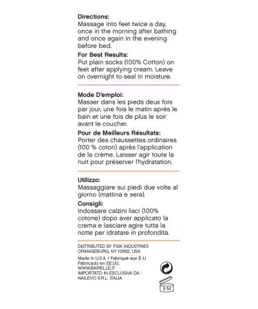 Barielle Total Foot Care Cream 2.5oz Travel Size - Nourishing Foot Cream for Soft and Smooth Feet - Buy Online on GoSupps.com