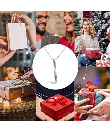 Stainless Steel Mindful Breathing Necklace Breathlace Necklace Quit Smoking Anxiety Necklace The Necklace for Anxiety Stress for Men Women Anxiety Relief (Blue) - Buy Online on GoSupps.com